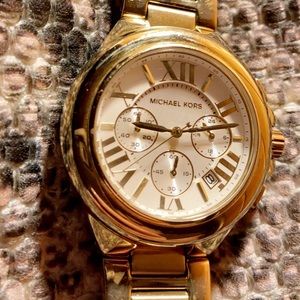 MICHAEL KORS Camille Chronograph Gold-Tone Watch